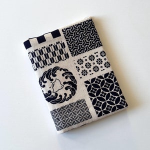 Funda para pasaporte de estilo japonés: billetera de tela para viajes, regalo para viajeros, funda minimalista para pasaporte y tarjetero.