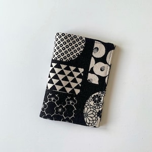 Tarjetero de tela estilo japonés: tarjetero pequeño, tarjetero, monedero minimalista, billetera de bolsillo, regalo para él o ella.