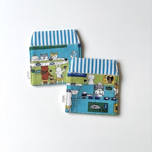 Cats & Sushi Coasters (Set of 2) - Kawaii Japanese Table Decor