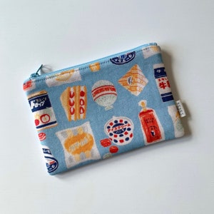 Japanisches Snacks Mäppchen - Kawaii Food Stoffbeutel, kleine Make-up Tasche, Geldbörse, Kartenhalter, niedliches Geschenk für Japan-Liebhaber