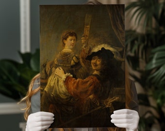 Rembrandt Fine Art Print, Museum Quality Art Print for Living Room, Birthday Gift for Friend, Bedroom Decor Ideas with Beautiful Artwork
