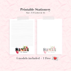 Impressão de papelaria da Mãe do Amor/envelopes de vôo de borboleta para download gratuito/artigos de papelaria para o Dia das Mães