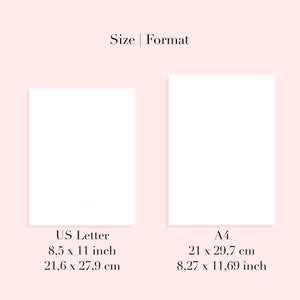 Impression papeterie Carpe Diem / enveloppes téléchargeables offertes / Papier à lettres blanc noir rouge / set papier à lettres image 6