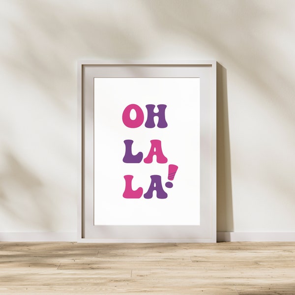 Oh La La Poster - Etsy