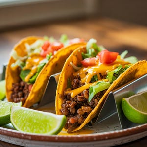Classic Beef Tacos, tasty recipe, digital download