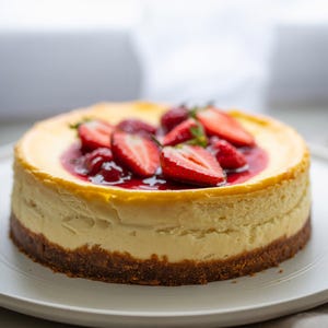 Classic Baked Cheesecake, delicious recipe, digital download