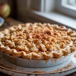 Caramel Crumble Apple Pie, best recipe, digital download