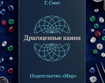 Vintage Gemology Book 1980, Precious Stones Identification Manual, Russian Mineralogy Textbook, Jewelry Making Guide, Gift for Jeweler