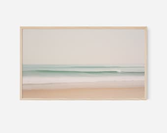Samsung Frame TV Art: Summer Beach Wave Painting (Digital Download)