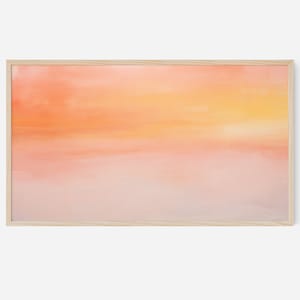 Pastel Samsung Frame TV Art | Pastel Painting, Minimal Frame TV Art abstract colorful Samsung Frame TV Art orange pink 4K Art