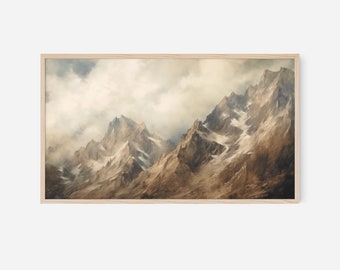 Autumn Mountain Landscape Painting for Samsung Frame TV (Digital Download)