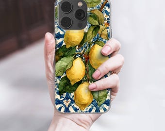 Yellow Lemon Phone Case Summer Fruit cover for iPhone 16e, 17 Pro Max, 17 Air, Samsung S25 Edge, A16, Pixel 10, 9A