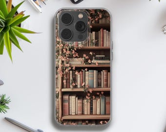 Book Shop Phone Case Book Lover cover for iPhone 16e, 14, 13, 12, 11, SE, Samsung S25, A15, S21, S23 Ultra, Google pixel 8, 9 Pro