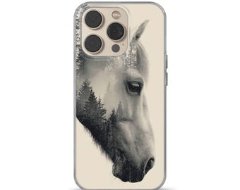 Horse Lover Phone Case Equestrian Animal cover for iPhone 16e, 17 Pro Max, 17 Air, Samsung S25 Edge, A16, Pixel 10, 9A