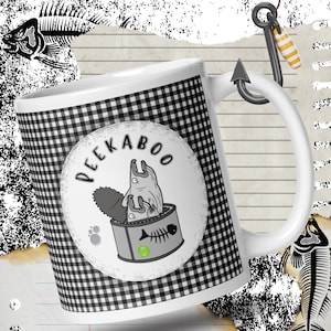 Eclectic Fish Lover's Mug - Quirky Ceramic Cup with a Sense of Humour | Joke Mug Funky Gift for the Fish Enthusiast | Peekaboo Ugly Fish Cup