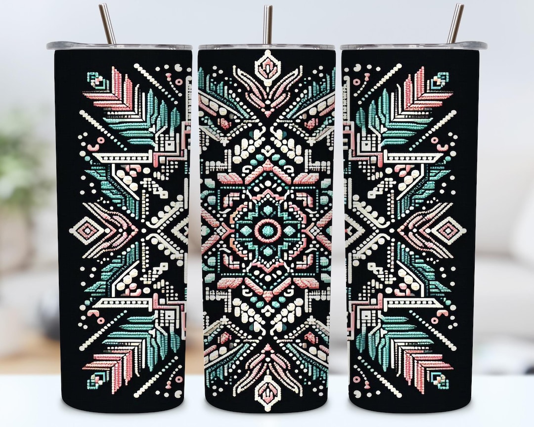 Aztec Rhinestone Tumbler Wrap, Rhinestone Tumbler Pattern, Rhinestone ...