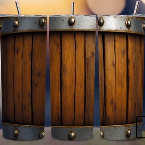 Whiskey Barrel Tumbler Wrap, 20 oz Skinny Tumbler Sublimation Design PNG, Wood Barrel Tumbler Design, Instant Digital Download PNG