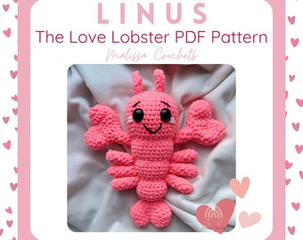 Linus the Love Lobster Pattern, PDF DOWNLOAD ONLY