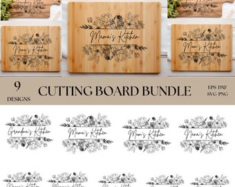 Muttertags-Schneidbrett SVG, Laser-Schnitt, Schneidebrett-Svg-Datei, Charcuterie-Brett-Svg, Glowforge bereit, Lasergravur Bundle, Mama Geschenk