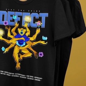SLAY THE SPIRE The Defect-shirt Unisex T-shirt Streetwear Graphic T-shirts Cadeaus voor gamers Stijlvolle Streetwear Dood The Spire-shirt