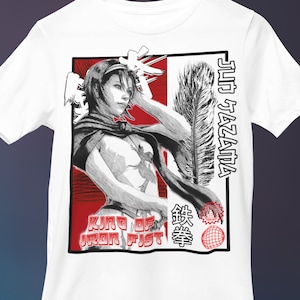TEKKEN Jun Kazama Anime T Shirt Softstyle Unisex Tekken Gaming Streetwear Graphic T-Shirt Gifts for Gamers Stylish Japanese Anime Shirt