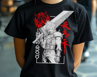 FF7 クラウドFINAL FANTASY VII AKIRA Tシャツ FF7 クラウドFINAL