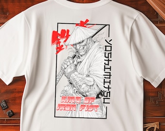T-shirt animé Yoshimitsu TEKKEN | Tekken pour homme | T-shirt graphique streetwear gaming | Chemise king japonaise élégante