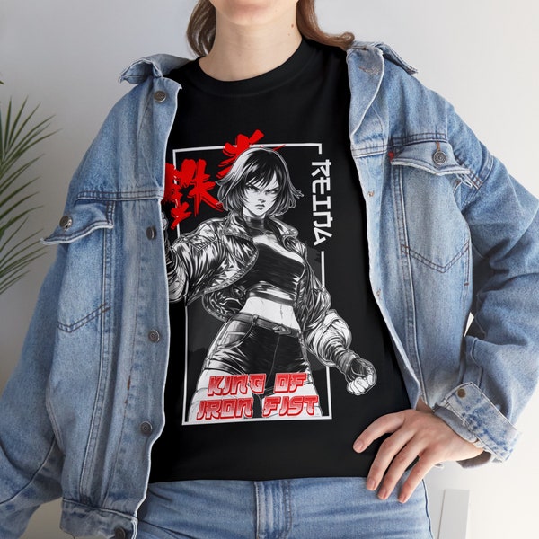 TEKKEN Reina Anime T Shirt | Softstyle Unisex Tekken Tee | Gaming Streetwear Graphic T-Shirt Gifts for Gamers Stylish Japanese Anime Shirt