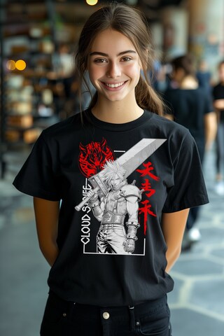 Style3 T-Shirt Uomo Midgar Fantasy – Stampa Originale Cloud Choco-bo Sephiroth, 100% Cotone Premium