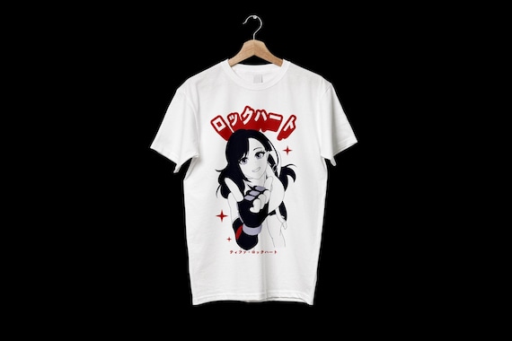 FINAL FANTASY 7 Tifa Lockhart Cute Anime T Shirts Gaming