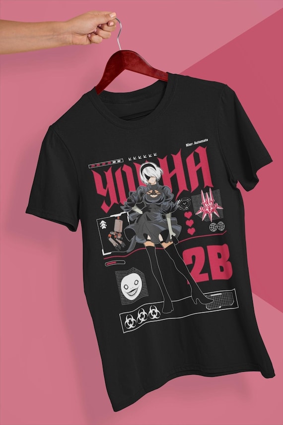 NIER AUTOMATA 2B Anime Unisex Tee Gamer Gift Video Game Shirt