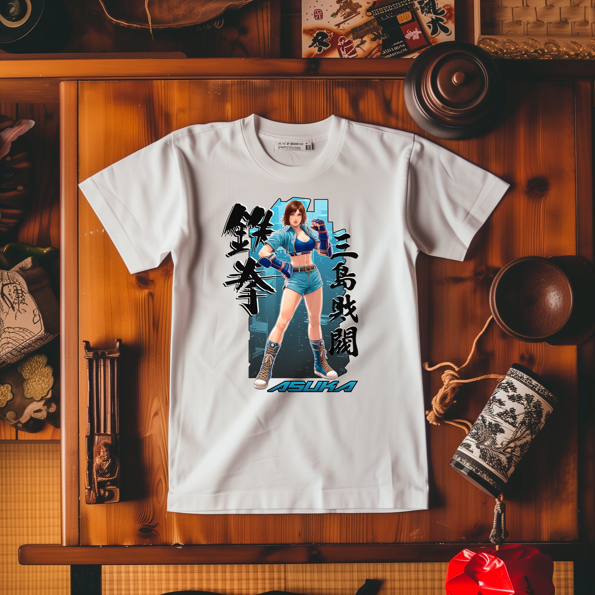 TEKKEN Asuka Kazama Anime Tshirt | Softstyle Unisex Tee Gaming Streetwear Graphic T-Shirt Gifts for Gamers Stylish Japanese Anime Shirt