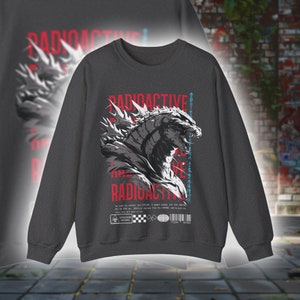 GODZILLA vs KONG Movie Kaiju Unisex Heavy Blend Crewneck Sweatshirt Premium Limited Edition Graphic Designer Halloween Sweater Streetwear