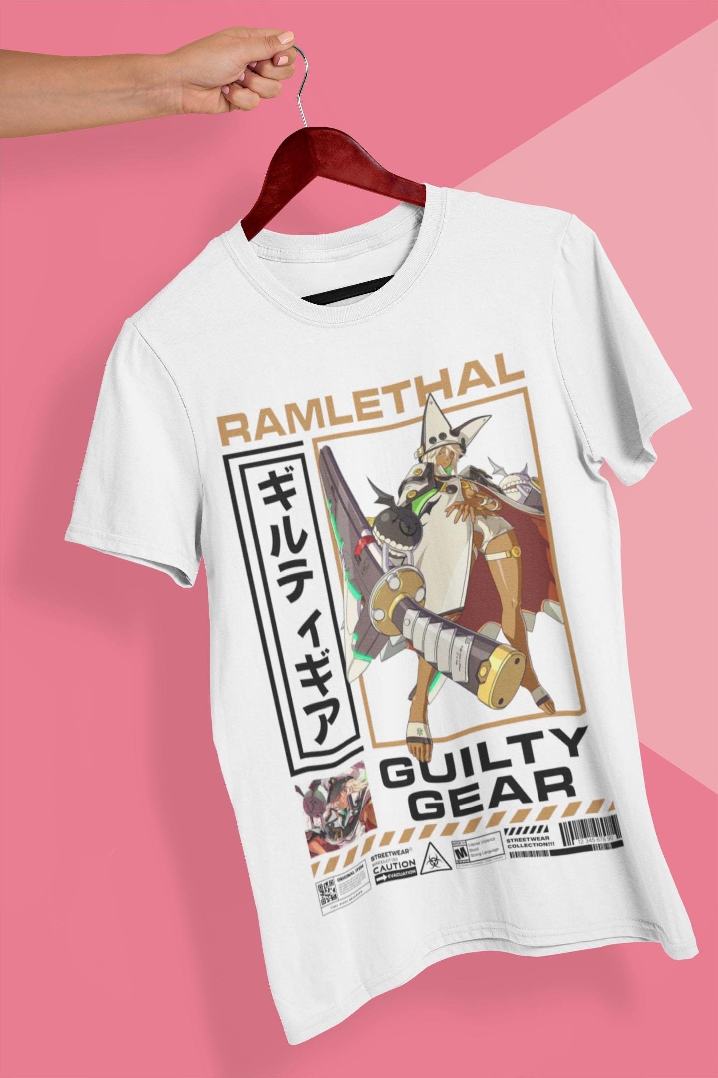 GUILTY GEAR Ramlethal Anime Streetwear Tee Unisex Graphic T-shirt