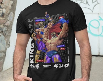 [teket] Count Tee ★大人気★ TEKKEN 8 King Anime T Shirt Heavy Cotton Gaming Tee Gaming