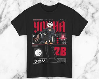 NIER AUTOMATA 2B Anime Unisex Tee Gamer Gift Video Game Shirt