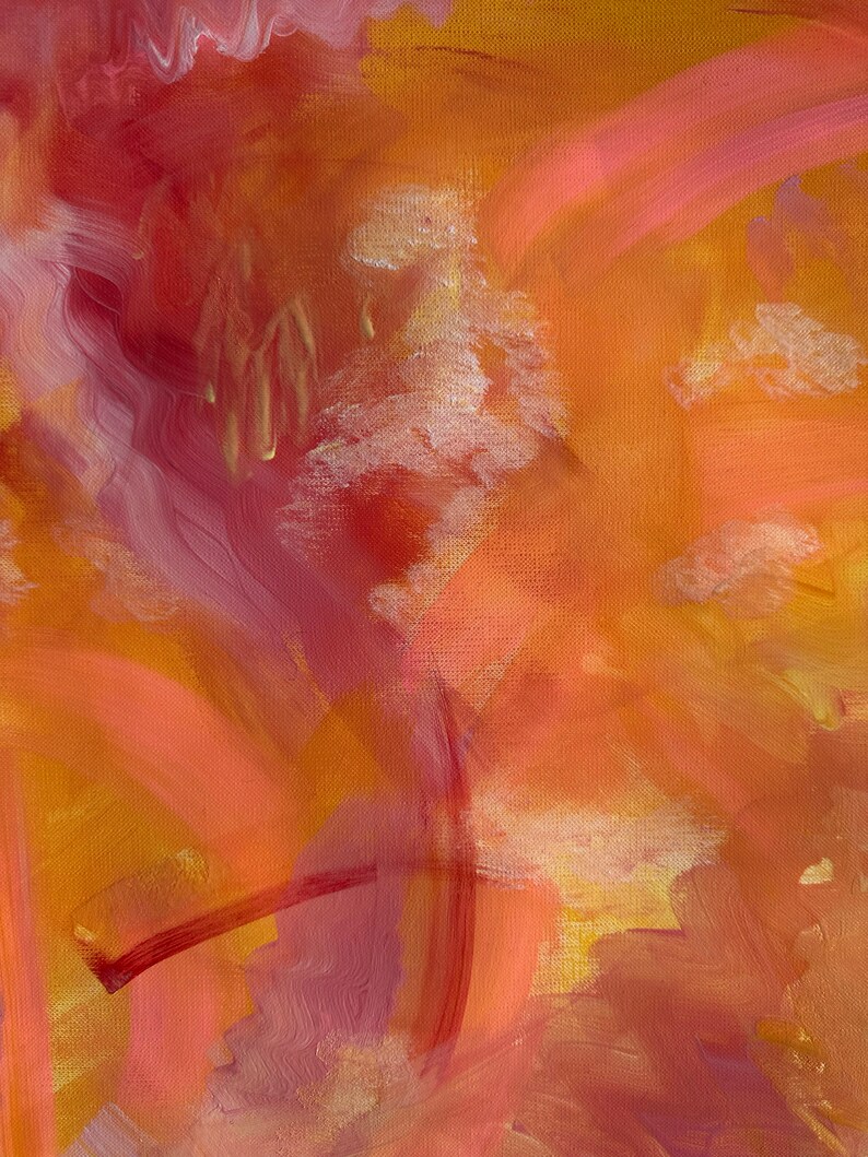 Peinture acrylique Tango en Rose image 3