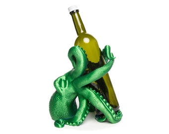 Octopus Weinflaschenhalter | Marine Thema Weinregal Sea Life Decor | Tentakel Dekoration | Maritimer Weinstand | Originelles Gadget