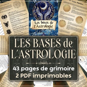 Astrology Basics - Printable Grimoire - Discover and master your Astral theme and astrology!