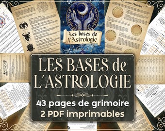 Astrology Basics - Printable Grimoire - Discover and master your Astral theme and astrology!
