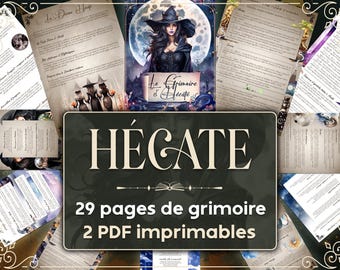 Le grimoire d'Hécate, apprendre à réaliser des rituels avec Hécate. Livre des ombres à imprimer.