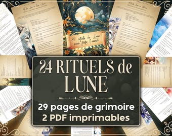 24 Rituels de Lune pour toute l'année, Grimoire à imprimer