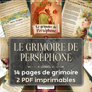 Grimoire of Persephone, immerse yourself in the magic of Persephone, Queen of the Underworld and Goddess of Spring!