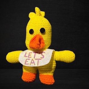 Crochet Five Nights at Freddy&#39;s Plush &quot;Chica&quot;