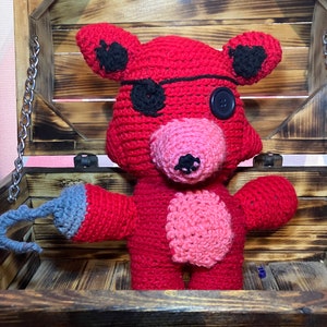 Crochet Five Nights at Freddy&#39;s Plush &quot;Foxy&quot;