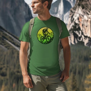 Mountain Bike T-Shirt for him, Mountain Biker Gift, Mountain Biking Shirt, mtb Shirt, Bike Lover Gift, MTB shirt for boyfriend, biking gift