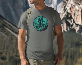 Mountainbike T-Shirt: Unisex Biker Geschenk