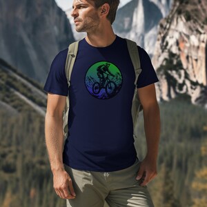 Mountain Bike T-Shirt for him, Mountain Biker Gift, Mountain Biking Shirt, mtb Shirt, Bike Lover Gift, MTB shirt for boyfriend, biking gift