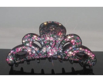 New White With Gold & Iridescent Rhinestone 2 1/2 display picture 3