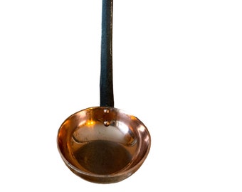 Copper Ladle With Cast Iron Handle